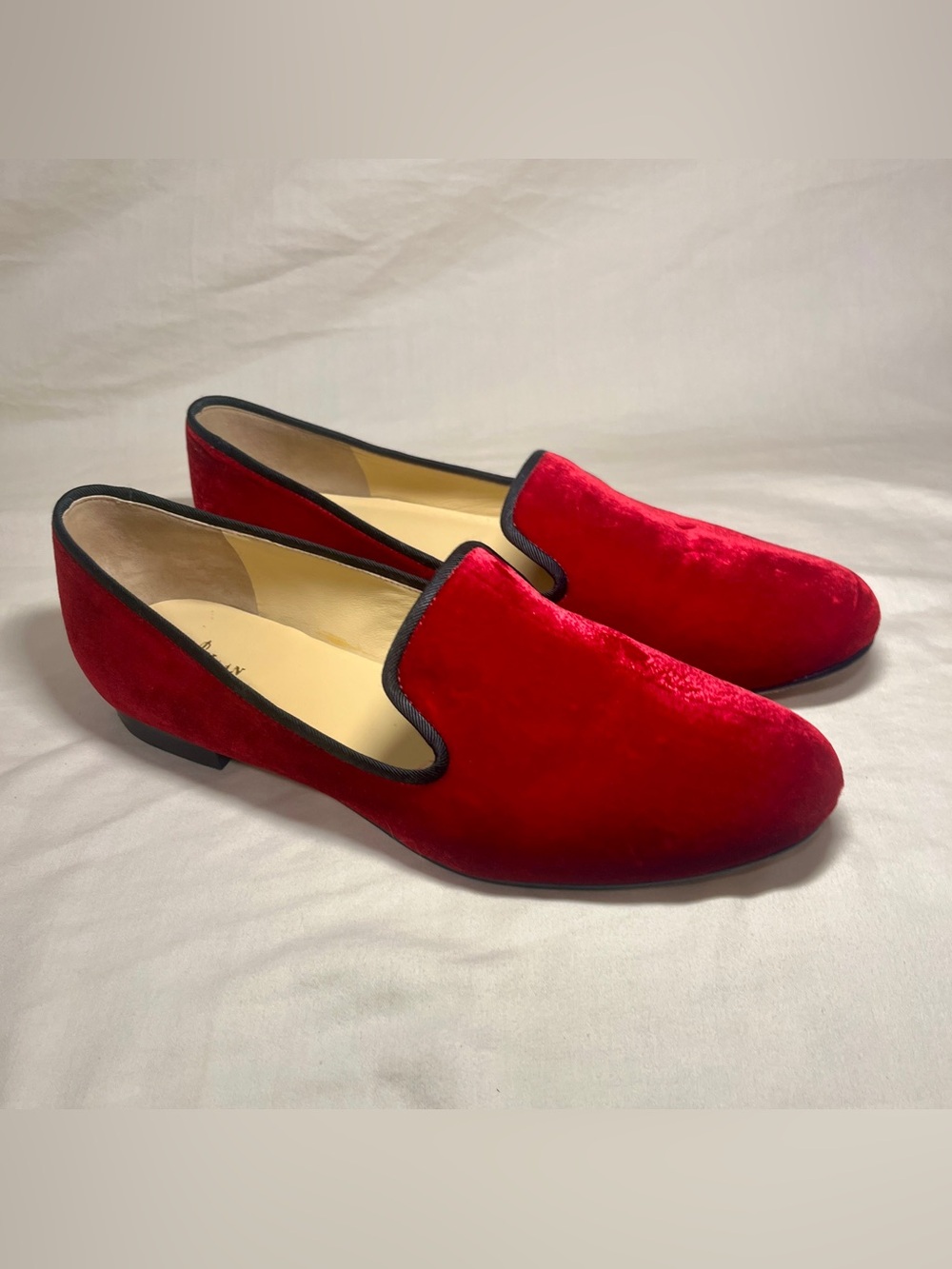 Cole Haan | Red Velvet Smoking Slipper Loafers | Size 9 | VTG | Pre-Owned
